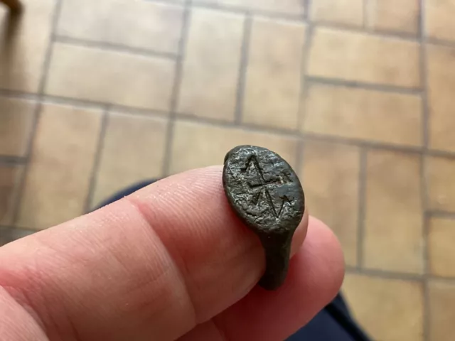 Ancient Roman Seal Ring.Metal Detecting Finds