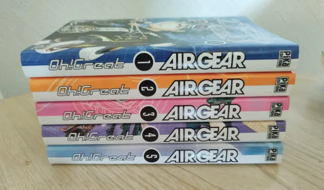 MANGA "    AIR GEAR "  5 tomes du n°  1 au n° 5  PIKA  EDITIONS