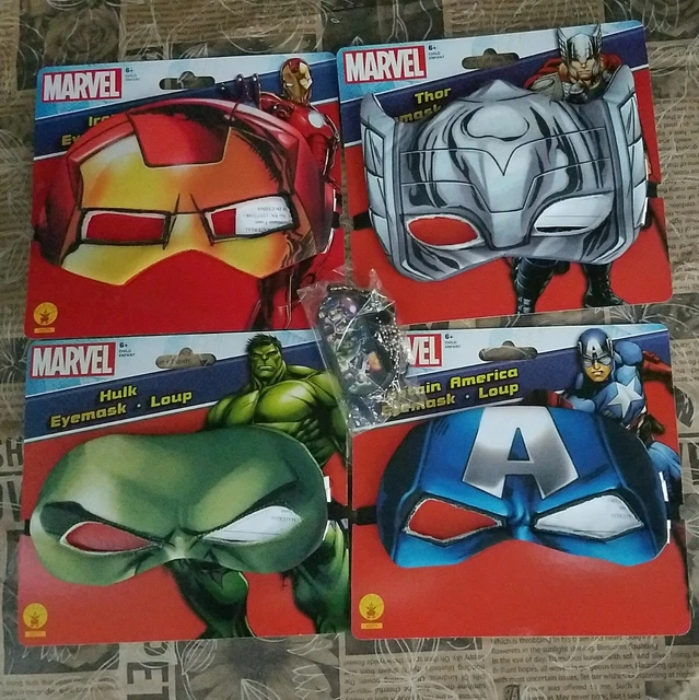 LOT PLUSH Eye Mask Marvel Superhero Dress Up Halloween Child Costume ACCESSORY