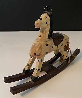 Reutter Porzellan CAVALLO A DONDOLO ROCKING HORSE bambole Tube 1:12 ART 1.759/0 