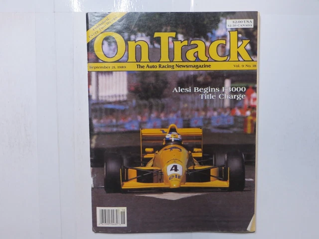 ON TRACK AUTO Formula Racing Magazine September 21 1989 3C £29.60 ...