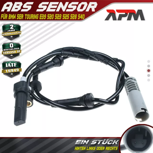 ABS Sensor Hinten Links oder Rechts für BMW 5er Touring E39 520 523 525 528 540