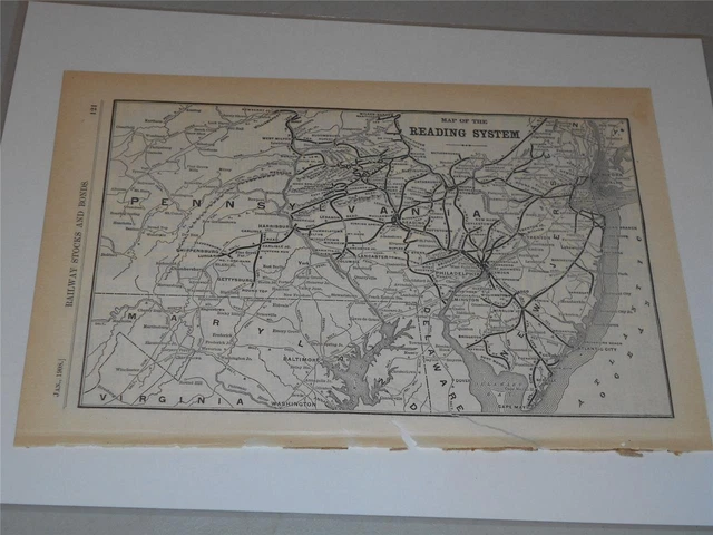Reading Systems Map ORIGINAL MAP OF the Reading System from 1908 £17.76 - PicClick UK