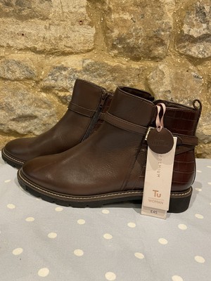 TU SAINSBURYS LADIES brown leather 