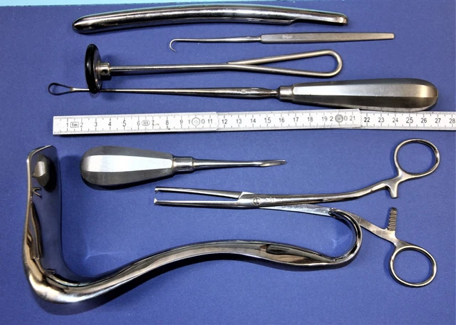 altes medizinisches chirurgisches Besteck Konvolut 7 Teile