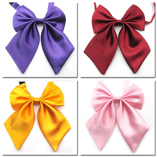 Women Cravat Butterfly Bow Tie Student Hotel Clerk Waitress Neckwear Ties N62US