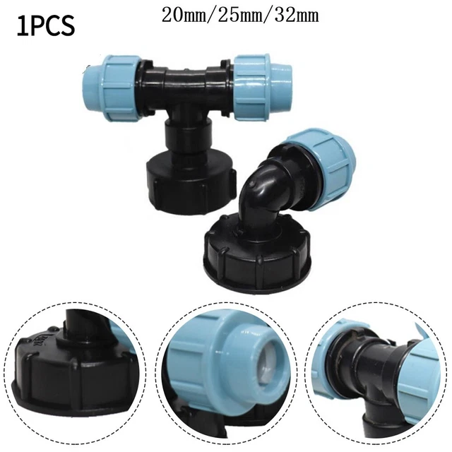Durable IBC Tank Fitting Adapter Easy to Install Blue and Black 1 Piece