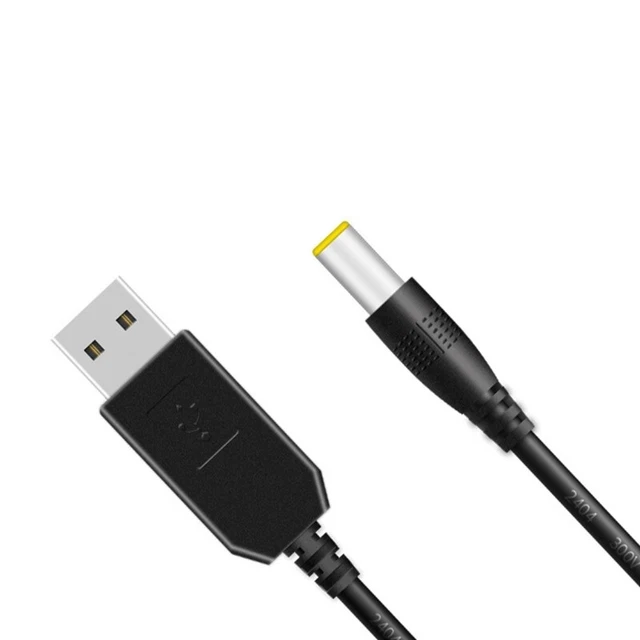 USB to DC9V 12V Power Boost Line Adapter USB to 5.5mm 2.1mm Round Hole Connector