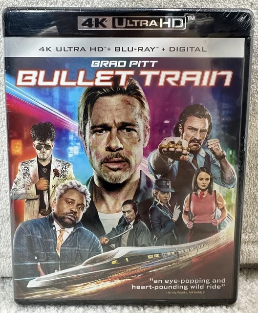 BULLET TRAIN 2022 R 4K Ultra HD Blu ray No Digital 2 Disc Set 
