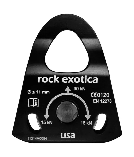 Rock Exotica Mini Machined Pulley - Single Black