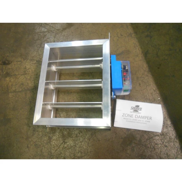 Source-1 Zdmb0810 8" X 10" Rectangular Zoning Damper, 24 Volt 195494