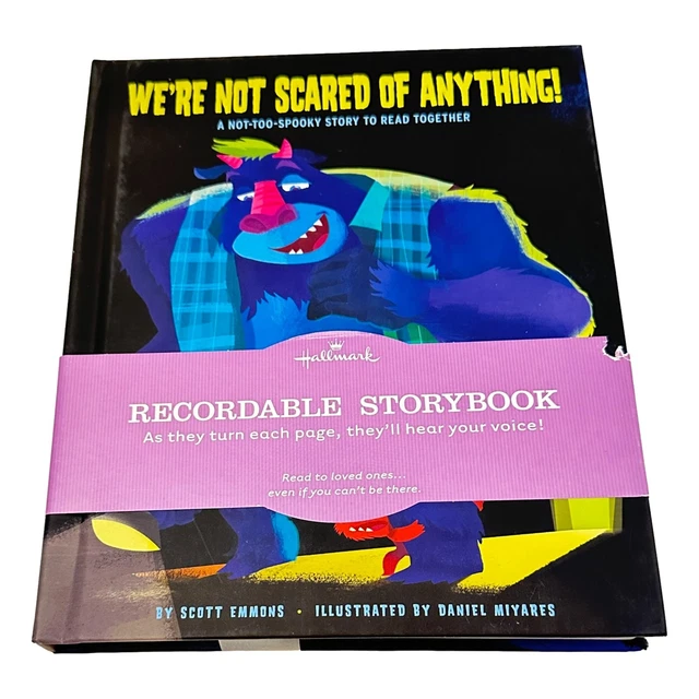 Hallmark We're Not Scared of Anything Book Recordable Sound HC New