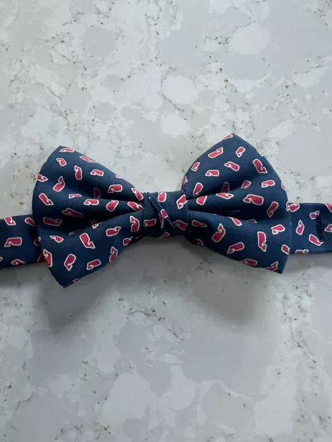 Vineyard Vines Boys Silk Bow Printed Tie 100% Silk Blue USA