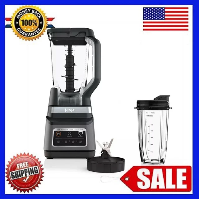 NINJA PROFESSIONAL PLUS Blender Duo with AutoiQ BN750 2.2Qt Capacity