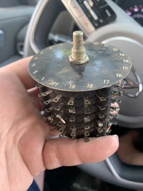 Vintage Rotary Dial switch 19 position Wafer old Ham Radio Tester Stereo Part #2