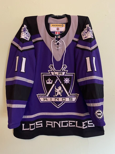 Koho Authentic Coat Of Arms Shield Los Angeles Kings NHL Jersey LA Purple 52