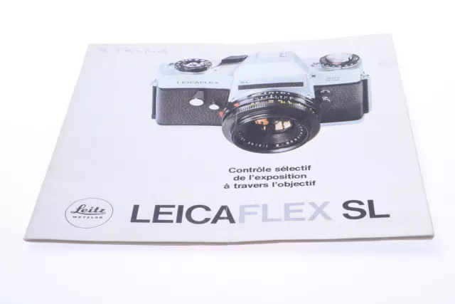 ✅ Leica Leicaflex Sl Camera Original Product Guide Brochure French 121