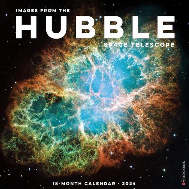 IMAGES FROM THE Hubble Space Telescope 2024 12 X 12 Wall Calendar (Foil