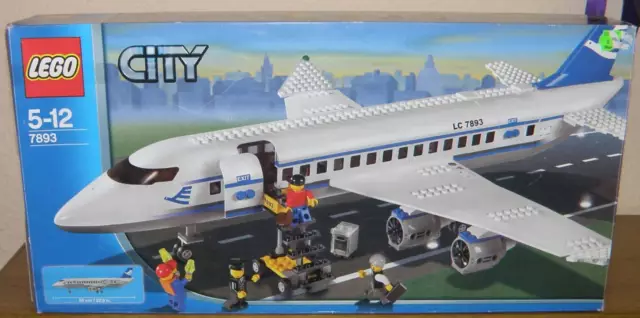 LEGO CITY 7893 aereo passeggeri / telone passeggeri 100% completo