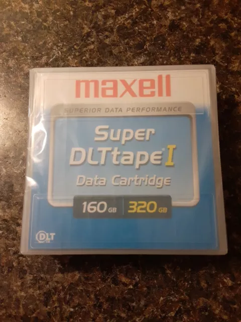 2 New Maxell 22921100 Super DLT Tape I 160 GB / 320 GB 1/2" Data Tape Cartridges