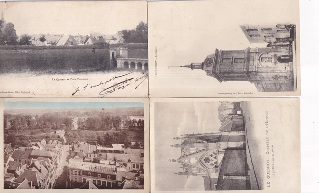 LOT DE 4 cartes postales anciennes postcards LE QUESNOY NORD EUR 3,95 ...