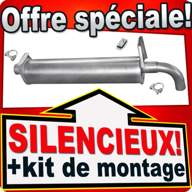 Silencieux Arriere pour VW T3 TRANSPORTER III 1.6 TD 1984-1989 échappement