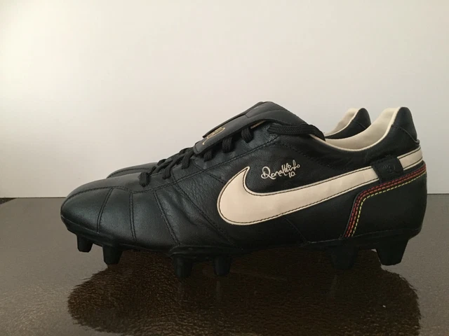 Nike Tiempo Ronaldinho Guru FG Fußballschuhe Leder Schwarz 315286-027