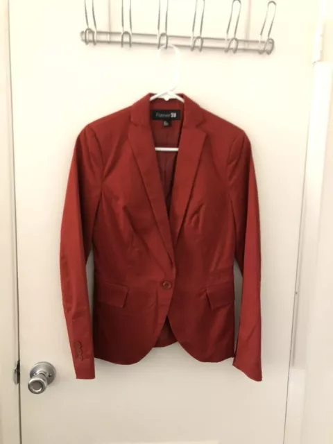 Forever21 Burnt Orange Women's Blazer, Size Small