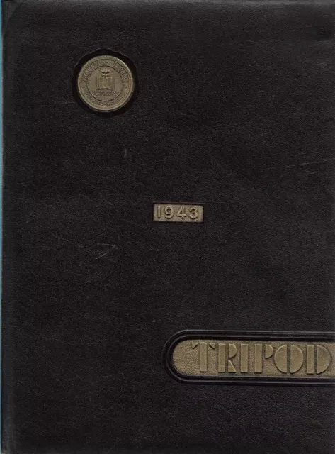 High School Yearbook Saco Maine ME Thornton Academy Tripod 1943