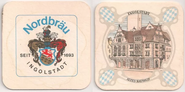 Nordbräu Ingolstadt - alter Bierdeckel "Altes Rathaus"