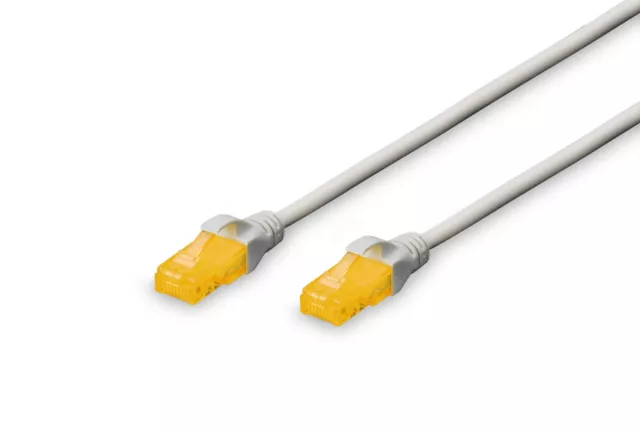 DIGITUS LAN Cable Cat 6A - 0.5 m - RJ45 Network Cable - U/UTP Unshielded - Compa