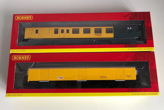 Rpc R4997 HORNBY NETWORK RAIL Super GUV R4997 and Mk1 Structure Gauging Coach ...