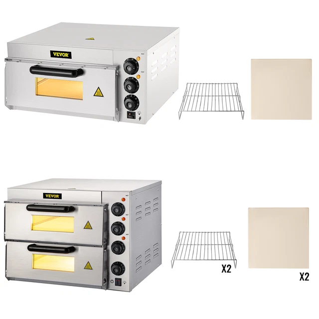 VEVOR COMMERCIAL COUNTERTOP Pizza Oven Electric Pizza Oven for 14
