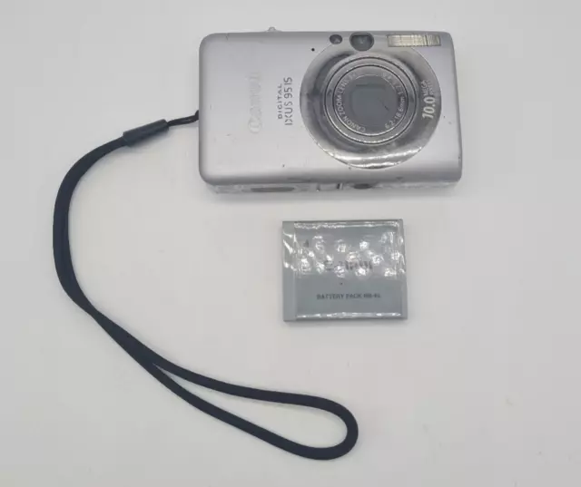 Canon Digital IXUS 95 IS Camera 10MP 3x Optical Zoom - Tested NO CHARGER