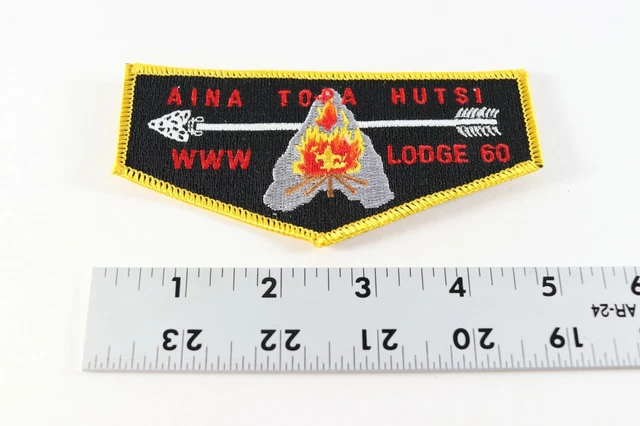 Vintage AINA TOPA HUTSI 60 OA Order Arrow WWW Boy Scouts America Flap Patch 4
