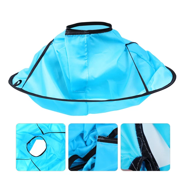 2 piezas abrigo de corte de pelo impermeable Kid Barber Umbrella Cloak Shawl aleatorio