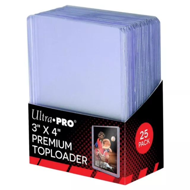 Ultra PRO 7.6cm x 10.2cm Transparent Premium Toploaders (Paquet De 25) À TCG New