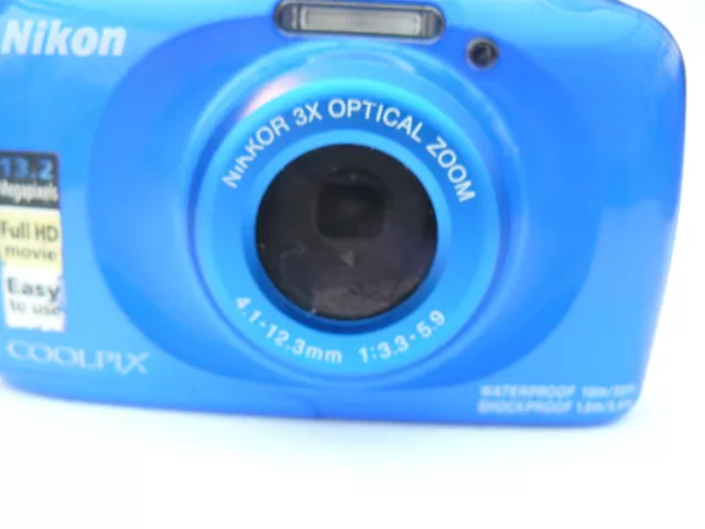 Nikon Coolpix W100 Digital Camera - Blue - CAMERA ONLY