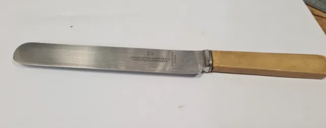 Vintage C.J Christopher Johnson & Co. Sheffield England FAUX BONE Knife 24.7cm #