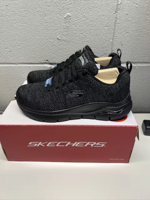 Skechers Mens Go Walk Arch Fit Black Running Sneakers Shoes Size 8