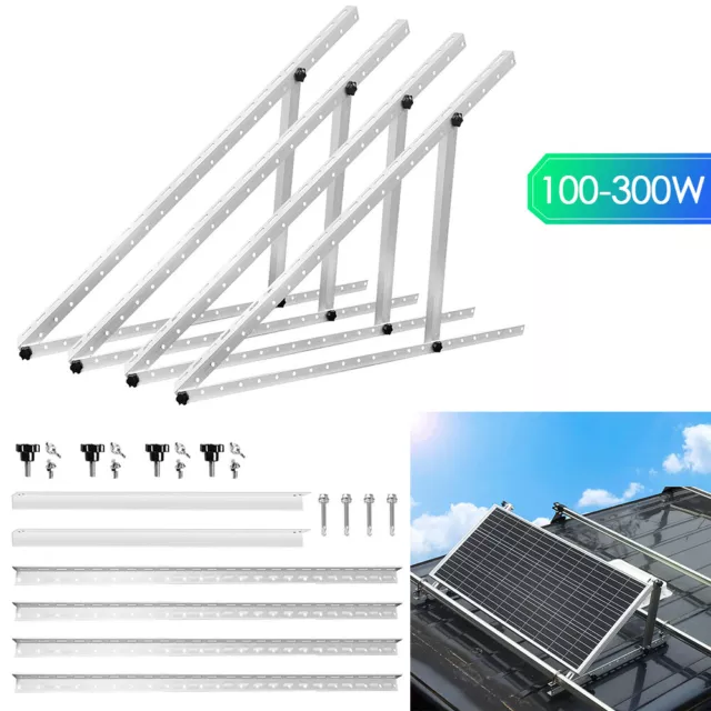 Solarpanel Halterung bis 114cm Solarmodul 0°-85° für PV Aufständerung Montage