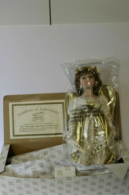 THE HERITAGE SIGNATURE COLLECTION 16" Porcelain Angel Doll Jolene Noel #12309 2
