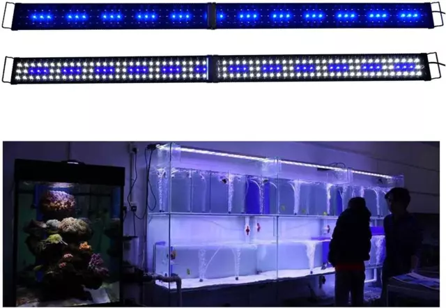 LED Aquarium Hood Lighting 72-78 Inch Fish Tank Light Lamp for Freshwater Marine