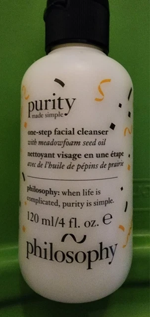 Philosophy Brand Purity Made Simple One Step Facial Cleanser 4 Fl Ounce Bottle