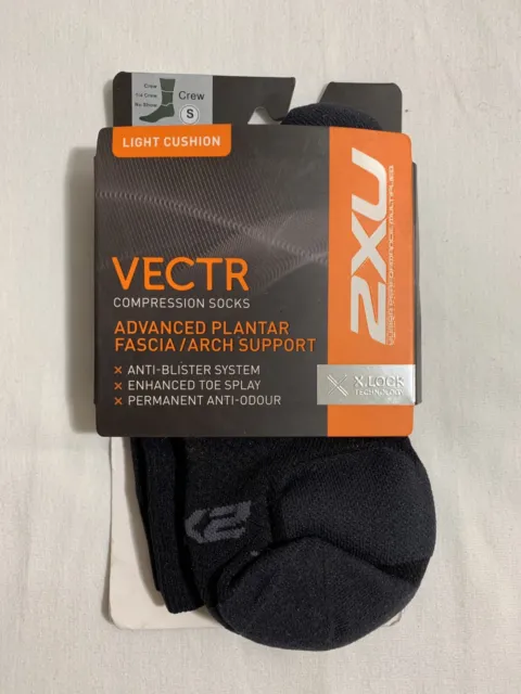 VECTR ADVANCED PLANTAR Fascia/Arch Support Socks, Size S.Light Cushion ...