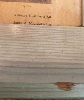 Vintage MAURICE UTRILLO, V 1922 Lithograph of Oil Painting Framed 32 10 26 Signed 8