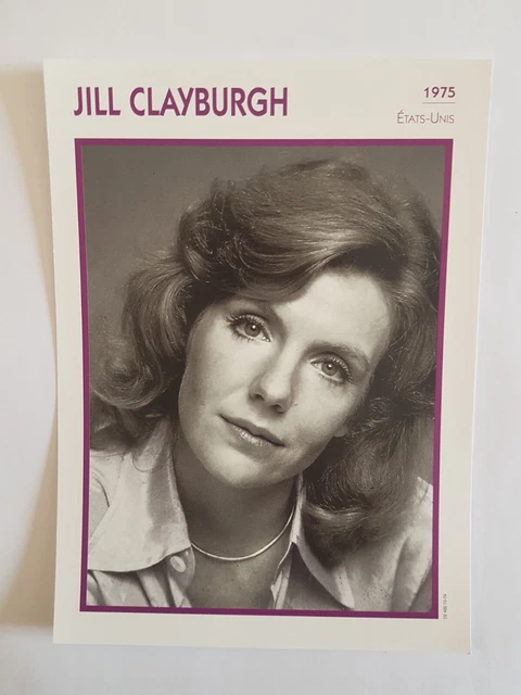 JILL CLAYBURGH - Carte Fiche Cinema Portrait De Star EUR 2,50 - PicClick FR