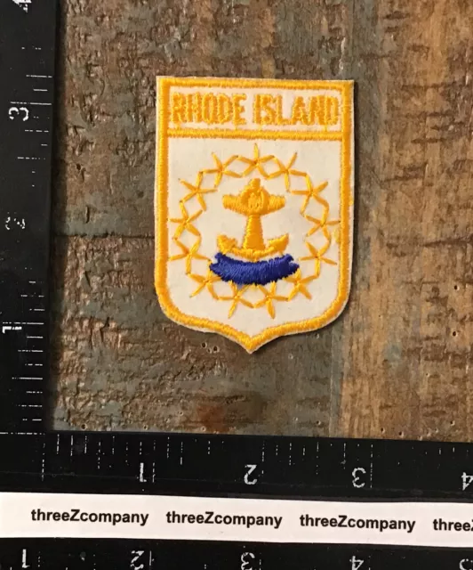 Vtg Rhode Island Travel Souvenir Patch Emblem RI