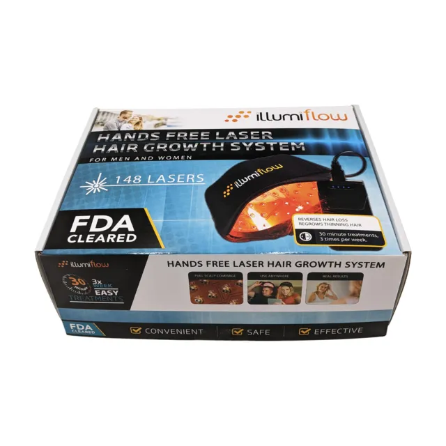 illumiFlow 148 Laser Cap | Hair Growth System for Men / Women | FDA Cleared