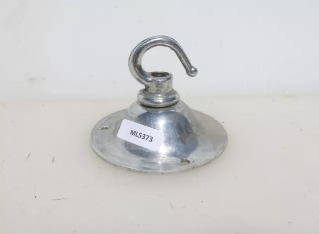 Vintage Chromed Brass Ceiling Light Hook Bracket Rose Old Lantern Hanger Antique